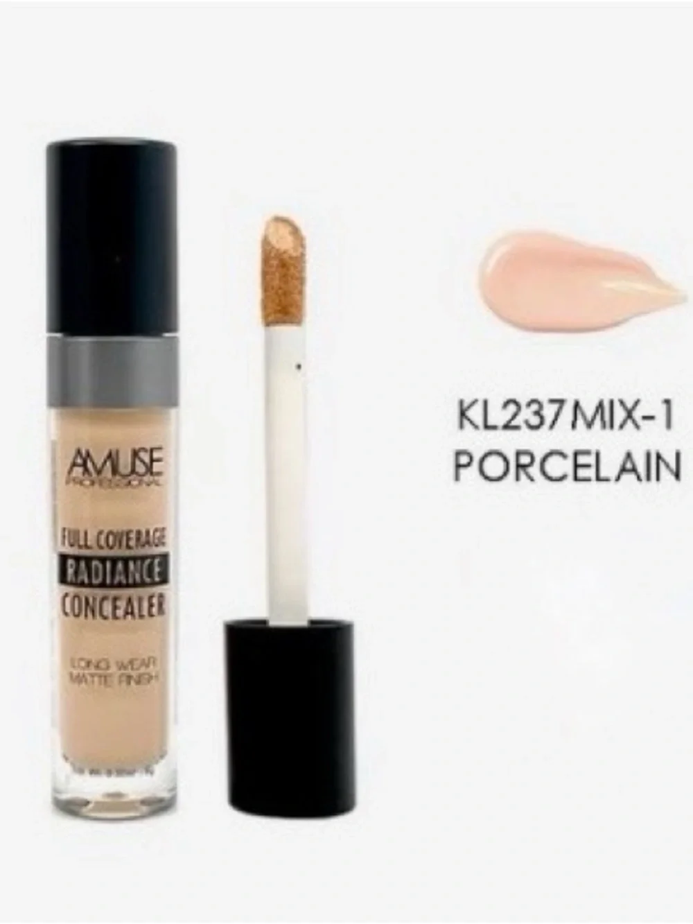 NEW Amuse Porcelain Matte Full Coverage Radiance Long Wear Concealer Makeup